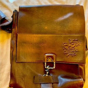 Limited edition collectable italian Leather Mark Nason Messenger Bag.